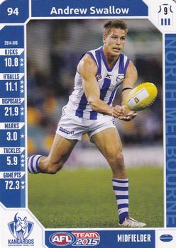 2015 Team Zone AFL Team #94 Andrew Swallow Front